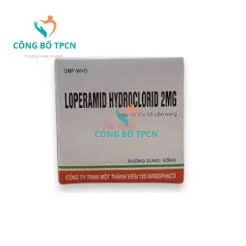 Loperamid hydroclorid 2mg Armephaco - Thuốc làm giảm triệu chứng tiêu chảy